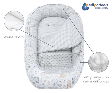 Medi Partners, Animale, babynest, minky