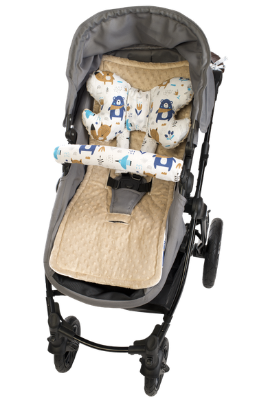Medi Partners, Boho Animals, insertie pentru carucior, set, bej