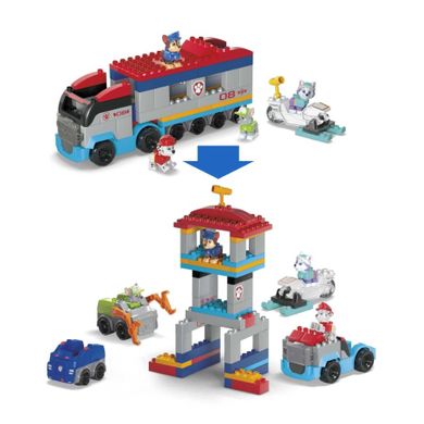 Mega Bloks, Paw Patrol, Vehicul de patrula, piese, 81 elemente
