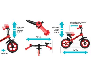 Milly Mally, Dragon, bicicleta fara pedale, Verde