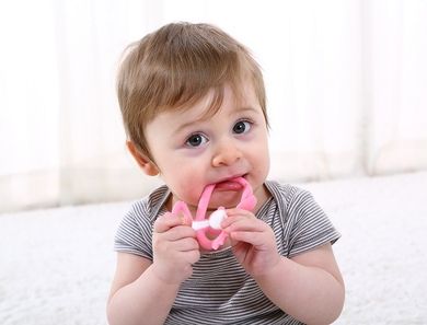 Mombella, Monkey, jucarie dentitie, Pink