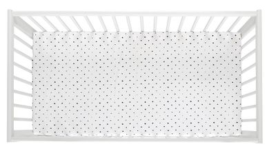 Motherhood, Cearceaf de bumbac cu elastic, Black Dots