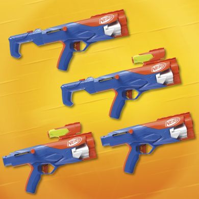 NERF N Series, set Gear Up Pack, 3 blastere, 2 accesorii si 18 proiectile