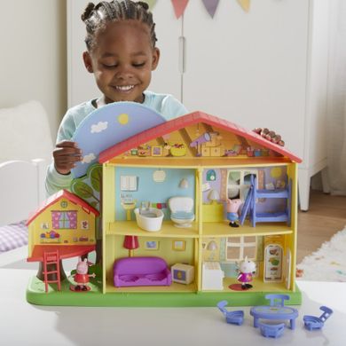 Peppa Pig, Casuta Peppei, set cu figurine