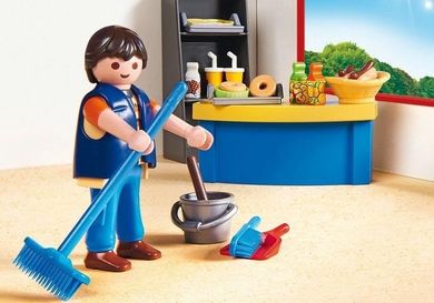 Playmobil, City Life, Ingrijitor si chiosc, 9457