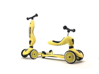 Scoot & Ride, Highwaykick 1, vehicul fara pedale si trotineta 2 in 1, Lemon