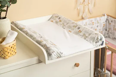 Sensillo, Padure Mica, cearceaf pentru masa de infasat, gri, 50-70 cm