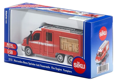 Siku, Masina de pompieri Mercedes Sprinter 6-6, macheta, S2113