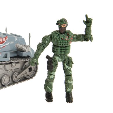 Smiki, Armed Forces, tanc militar cu soldat, vehicul cu figurina