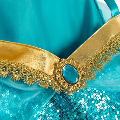 Smiki, Jasmine Aladdin, costum pentru copii, turcoaz, 117/128 cm