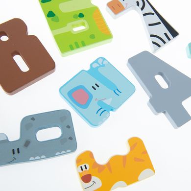 Smiki, puzzle din lemn, cifre, 9 elemente