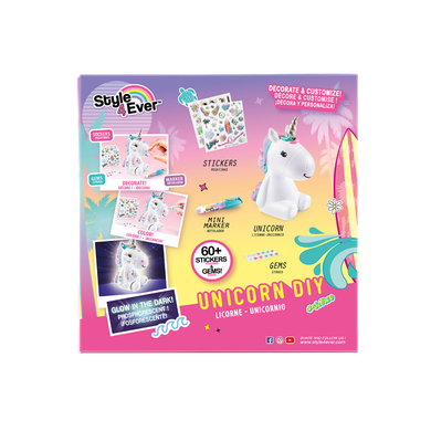 Smiki, Vinyl Design, Unicorn, pusculita, DIY, albastru