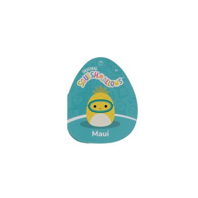 Squishmallows, Maui Pineapple w Scuba Mask, jucarie de plus, 19 cm
