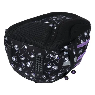 St.Majewski, Kuromi, rucsac pentru scoala, cu 4 compartimente, Black