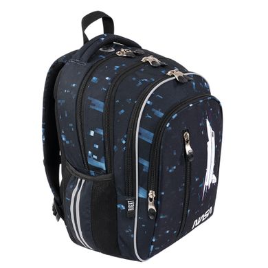 St.Right, rucsac pentru scoala cu 4 compartimente, Spacecraft