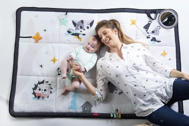 Tiny Love, Taramul magic, Gigant, covoras interactiv, alb-negru, 100-150 cm