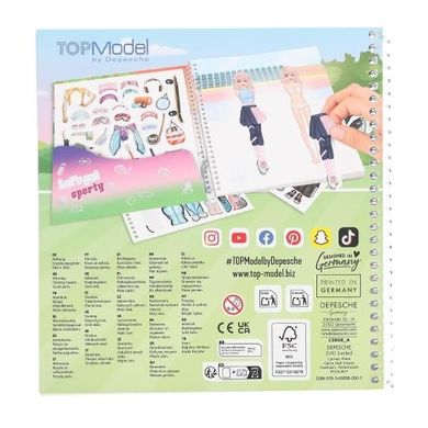 Top Model, Dress Me Up, Sports, set creativ cu stickere
