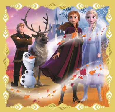 Trefl, Frozen 2, Puterea Annei si a lui Elsa, puzzle 3in1, 106 piese