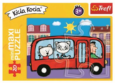 Trefl, In lumea pisicutelor, puzzle mini maxi, 20 elemente, 1 buc.