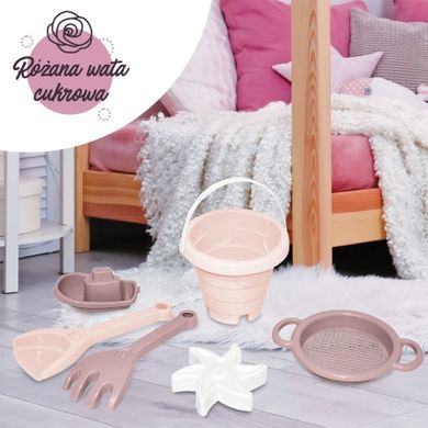 Wader, set de nisip, castel, Vata de zahar trandafirie