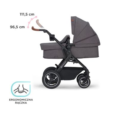 Kinderkraft, B-Tour, carucior pentru copii multifunctional 3in1, gri