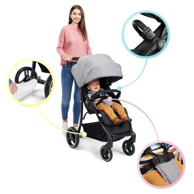 Kinderkraft, Trig, caruciorul pentru copii, gri
