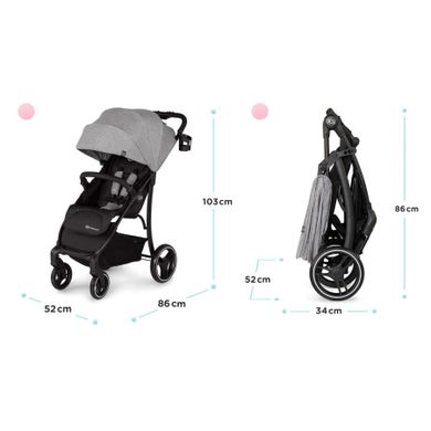 Kinderkraft, Trig, caruciorul pentru copii, gri