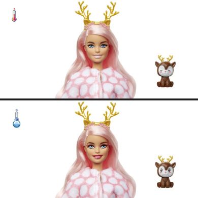 Barbie, Cutie Reveal, Pamant de iarna, papusa cu accesorii, 1 buc.