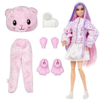 Barbie, Cutie Reveal, papusa ursulet si accesorii
