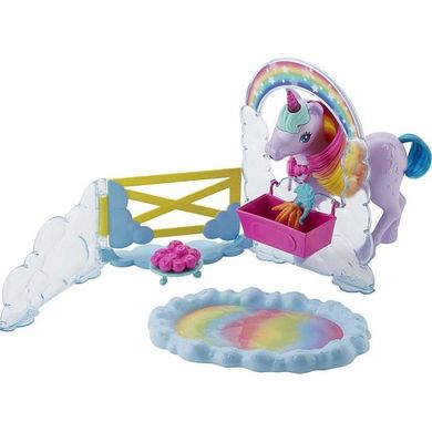 Barbie, Dreamtopia, Printesa si unicorn, set de joaca cu papusa si accesorii