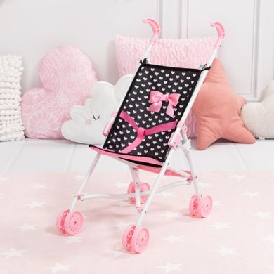 Bayer Design, Buggy, carucior sport pentru papusi, negru-roz