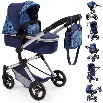Bayer Design, Combi Neo Vario, carucior multifunctional pentru papusi, bleumarin-albastru