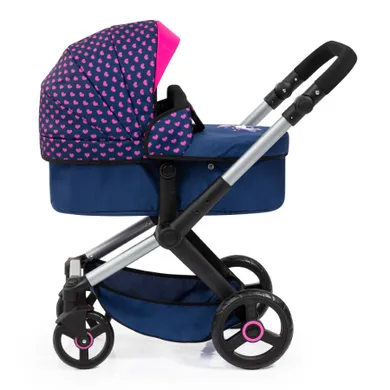 Bayer Design, Xeo, carucior multifunctional pentru papusi, bleumarin-roz