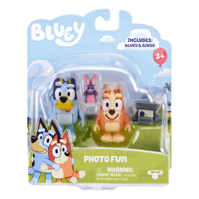 Bluey, Joaca de-a fotograful, set cu figurine, 2 buc.