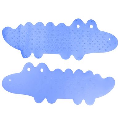 Bocioland, Crocodil, covoras de baie antiderapant, albastru