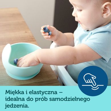 Canpol babies, bol din silicon cu ventuza, roz, 300 ml