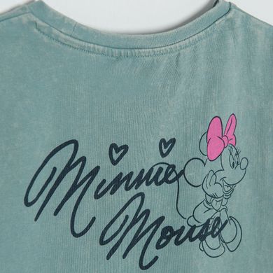 Cool Club, Bluza cu maneca lunga pentru fete, turcoaz, imprimeu Minnie Mouse