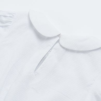 Cool Club, Bluza cu maneca scurta si guler pentru fete, alb