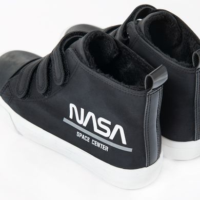 Cool Club, Ghete de iarna pentru baieti, negru, imprimeu NASA