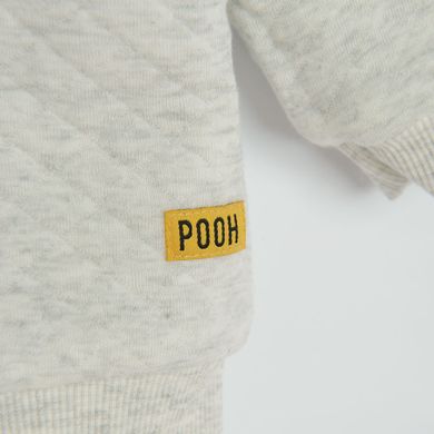 Cool Club, Hanorac pentru baieti, cu fermoar, cu doua fete, gri, imprimeu Winnie the Pooh