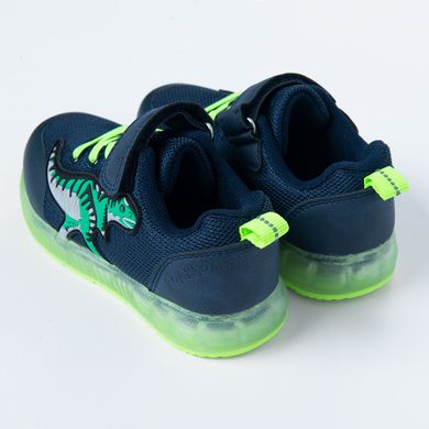 Cool Club, Pantofi sport pentru baieti, bleumarin, talpa cu leduri
