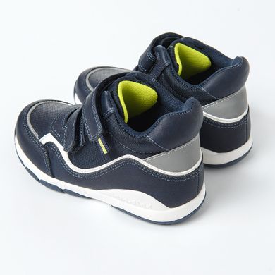 Cool Club, Pantofi sport pentru baieti, parfumati, gri, brant din piele, talpa Bio-Flex
