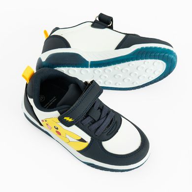 Cool Club, Pantofi sport pentru baieti, talpa cu leduri, albastru, imprimeu Pokemon