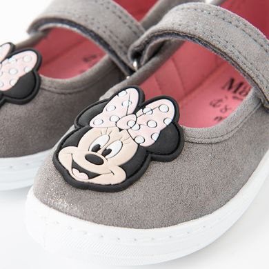 Cool Club, Papuci de casa pentru fete, gri, cu sclipici, imprimeu Minnie Mouse