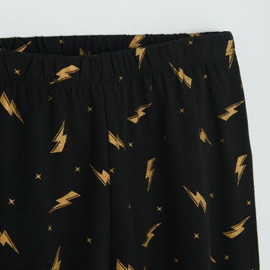 Cool Club, Pijama pentru fete, alb-negru, imprimeu Harry Potter