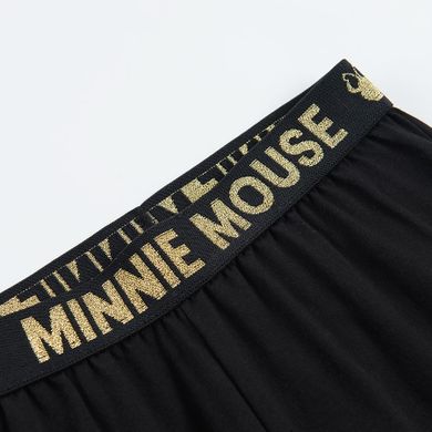 Cool Club, Pijama pentru fete, alb-negru, imprimeu Minnie Mouse