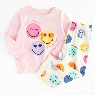 Cool Club, Pijama pentru fete, mix imprimeu SmileWorld