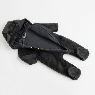 Cool Club, Pijama tip salopeta cu gluga pentru baieti, granit, imprimeu Batman