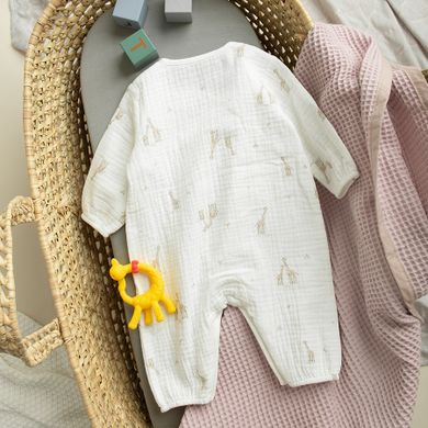 Cool Club, Pijama tip salopeta pentru bebelusi, alb
