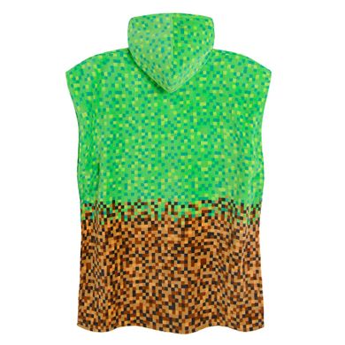 Cool Club, Prosop tip poncho cu gluga pentru baieti, verde